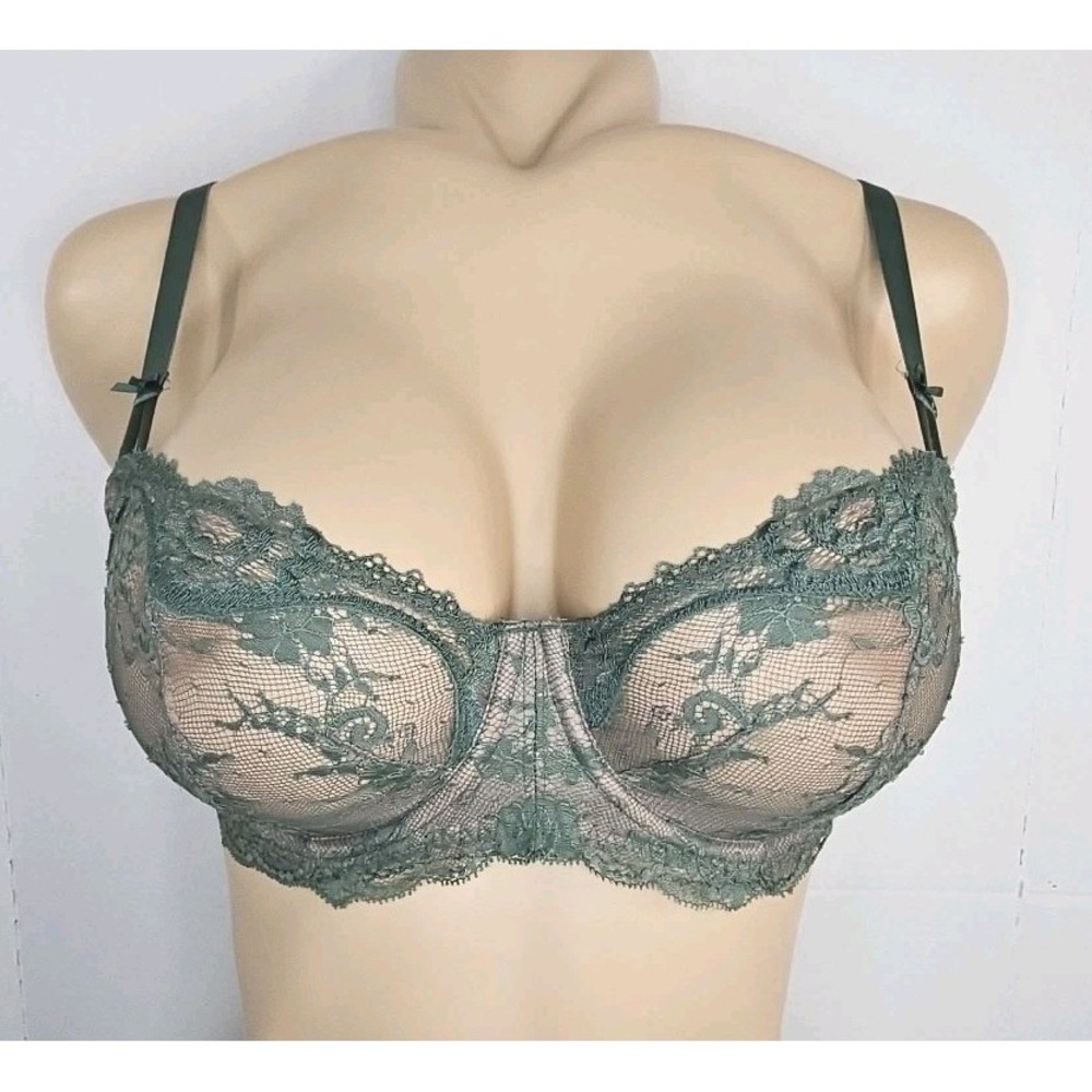 34DDD Victoria's Secret Navy Green Dream Angels Push-up Without Padding Bra